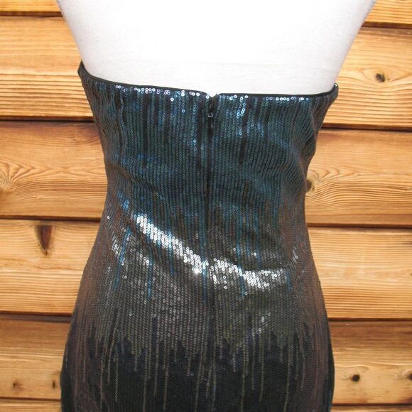 H:ours Stretch Sequin Strapless Mini Dress - Picture 5 of 7